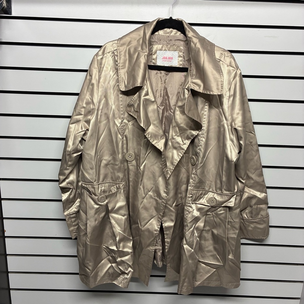 Jou Jou Women's Tan Trench Coat